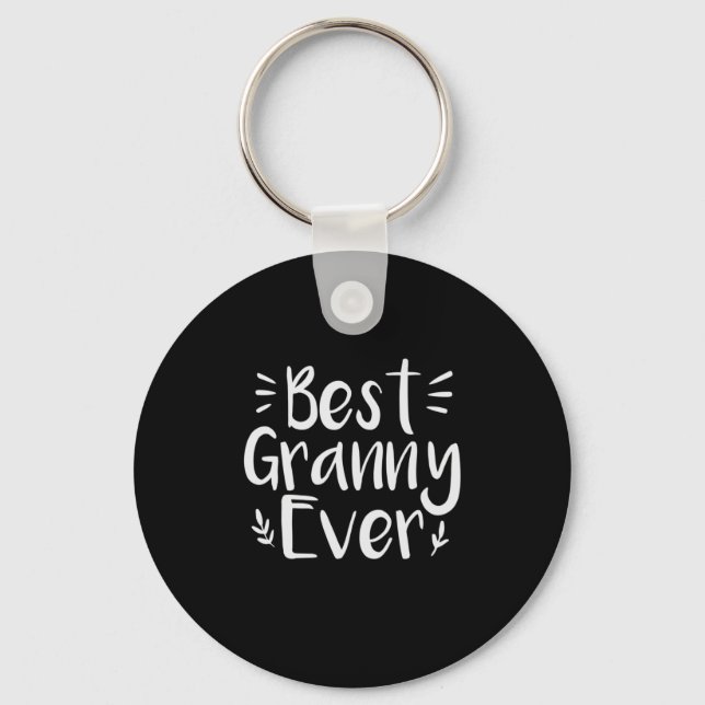 Mother Art Best Granny Ever Key Ring (Front)