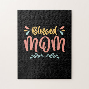 Mother Art Blessed Mum Jigsaw Puzzle