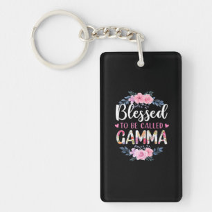 Mother Art Blessed To Be Called Gamma Birthday Key Ring