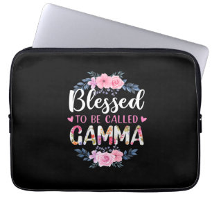 Mother Art Blessed To Be Called Gamma Birthday Laptop Sleeve