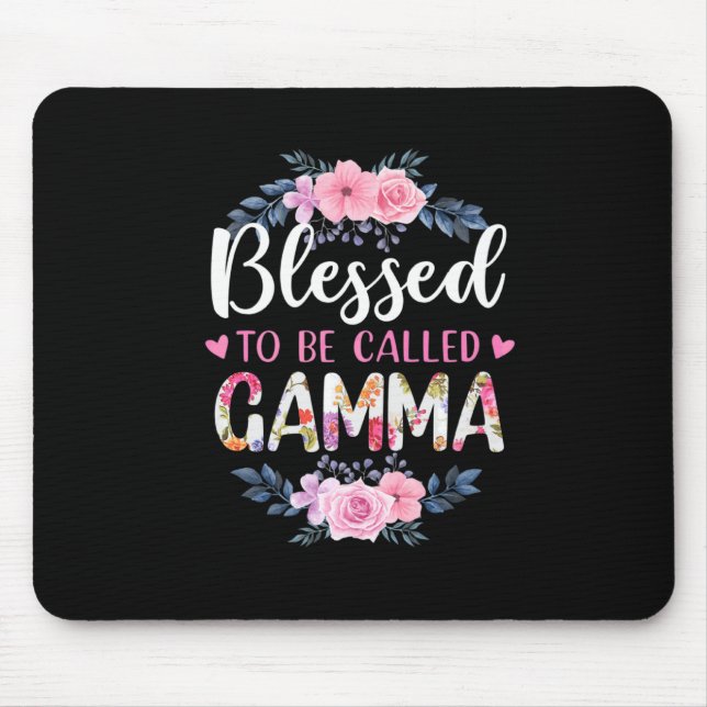Mother Art Blessed To Be Called Gamma Birthday Mouse Pad (Front)