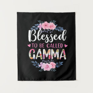 Mother Art Blessed To Be Called Gamma Birthday Tapestry