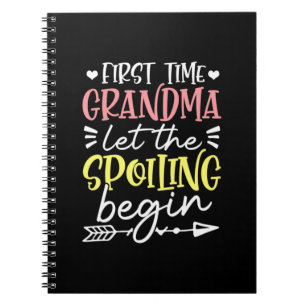 Mother Art First Time Grandma Birthday Notebook