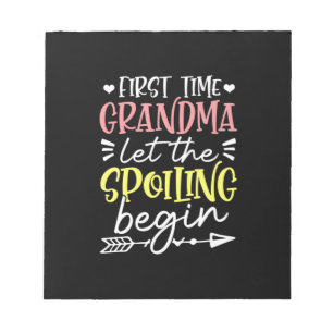 Mother Art First Time Grandma Birthday Notepad