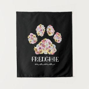 Mother Art Frenchie Mama Floral Paw French Bulldog Tapestry