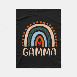 Mother Art Gamma Rainbow Grandma Cute Birthday Fleece Blanket