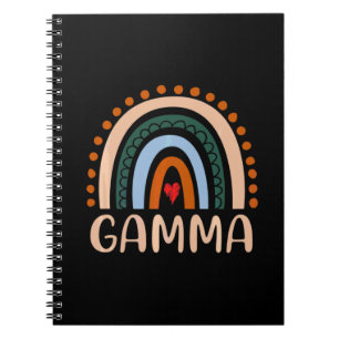 Mother Art Gamma Rainbow Grandma Cute Birthday Notebook