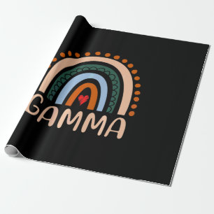 Mother Art Gamma Rainbow Grandma Cute Birthday Wrapping Paper