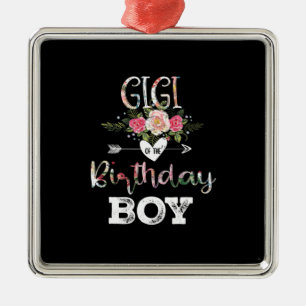 Mother Art   Gigi Of A Birthday Boy Birthday Metal Ornament