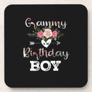 Mother Art Grammy Of A Birthday Boy Birthday Coaster