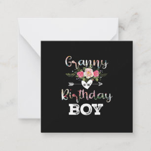 Mother Art Granny Of A Birthday Boy Birthday Card