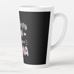Mother Art Happiness Is Being A Nana Floral Xmas Latte Mug
