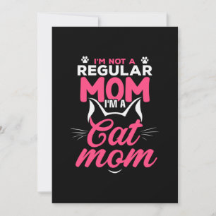 Mother Art I Am A Cat Mom Holiday Card