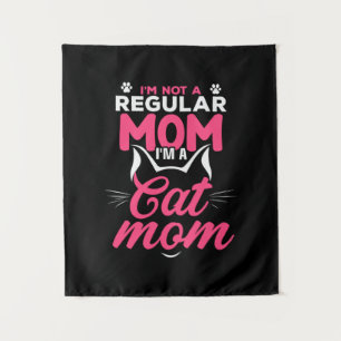 Mother Art I Am A Cat Mom Tapestry
