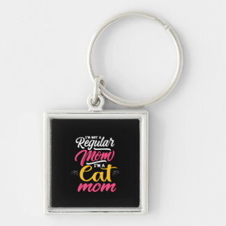 Mother Art I Am A Cat Mum Key Ring
