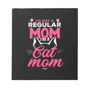 Mother Art I Am A Cat Mum Notepad
