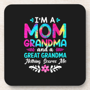 Mother Art   I Am A Mum Great Grandma Birthday Coaster