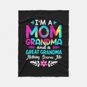 Mother Art I Am A Mum Great Grandma Birthday Fleece Blanket