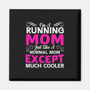 Mother Art I Am A Running Mum Magnet