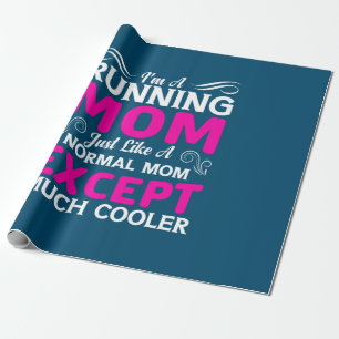 Mother Art I Am A Running Mum Wrapping Paper