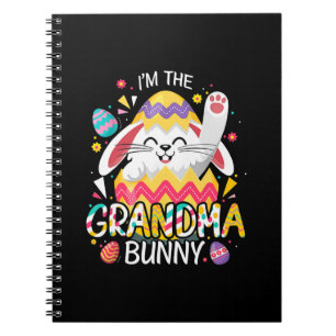 Mother Art I Am The Grandma Bunny Birthday Notebook