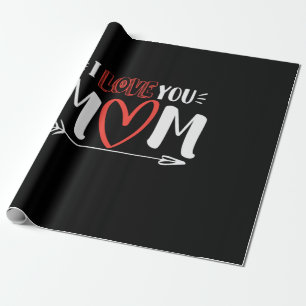 Mother Art I Love You Mommy Wrapping Paper