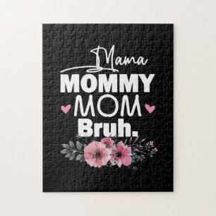 Mother Art   Mama Mummy Mum Bruh Floral Birthday Jigsaw Puzzle