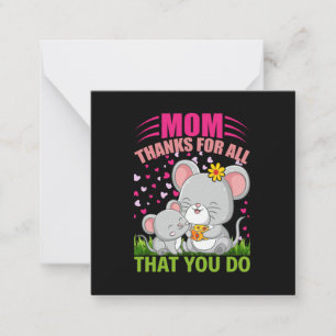 Mother Art Mom Thanks For All That You Do Card
