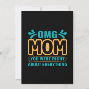 Mother Art Mom You Were Right Invitation