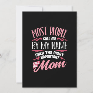 Mother Art Most Important Call Me Mum Birthday Invitation