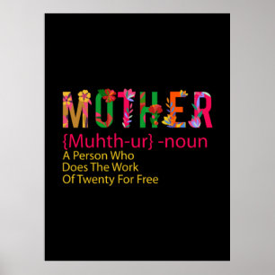 Mother Art Mother Flower Definition Poster