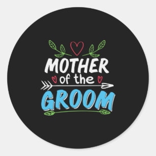 Mother Art Mother Of The Groom Classic Round Sticker