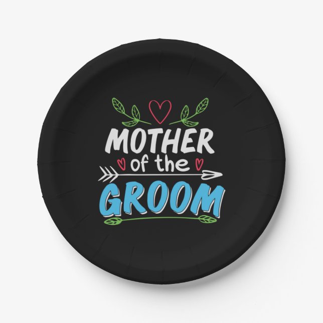 Mother Art Mother Of The Groom Paper Plate (Front)