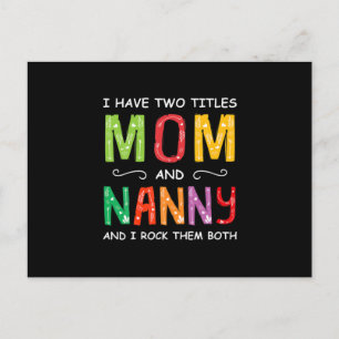 Mother Art Mum And Nanny I Rock Them Birthday Postcard