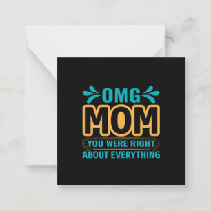 Mother Art Mum You Were Right Card