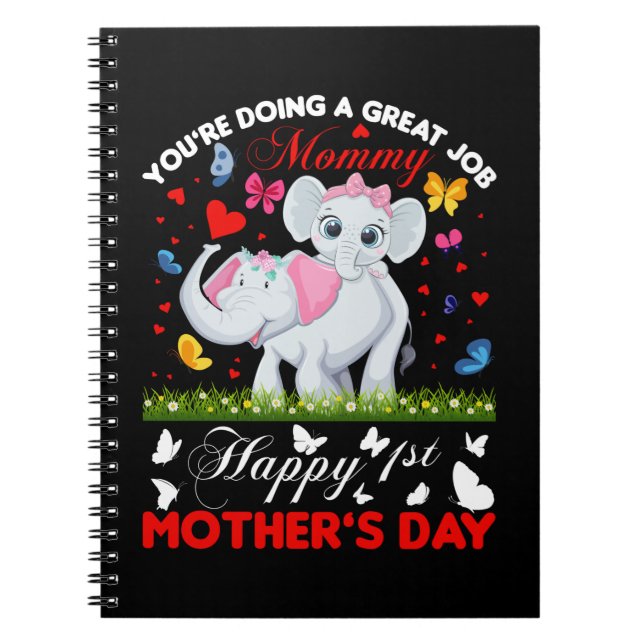 Mother Art Mummy Great Jobs Notebook (Front)