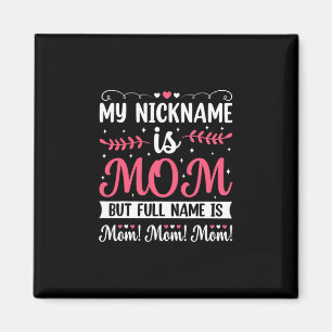 Mother Art My Nickname is Mum Birthday Magnet