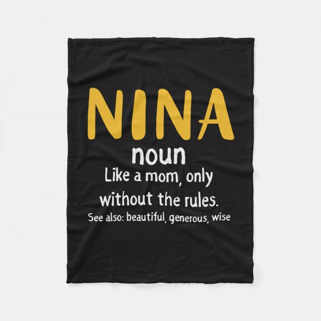 Mother Art Nina Definition Fleece Blanket (Front)