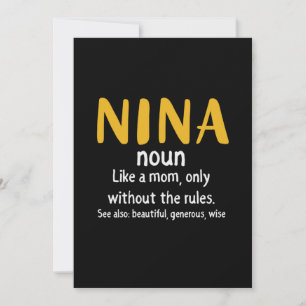 Mother Art Nina Definition Holiday Card
