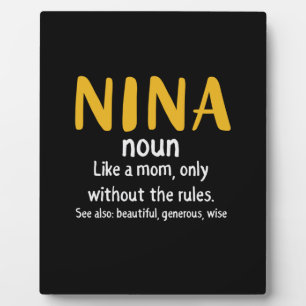 Mother Art Nina Definition Plaque