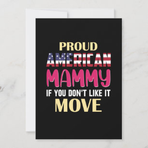 Mother Art Proud American Mommy Invitation