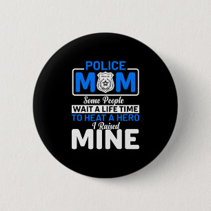 Mother Art Proud Police Mum 6 Cm Round Badge