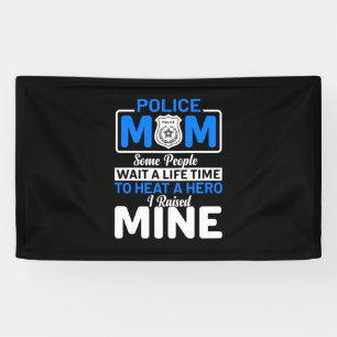 Mother Art Proud Police Mum Banner