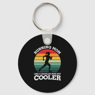 Mother Art Proud Running Mum Key Ring