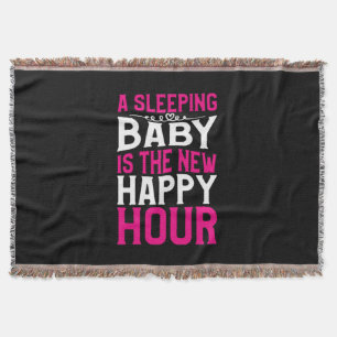 Mother Art Sleeping Baby Is The New Happy Hour Throw Blanket