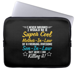 Mother Art Super Cool Mother In Law Laptop Sleeve