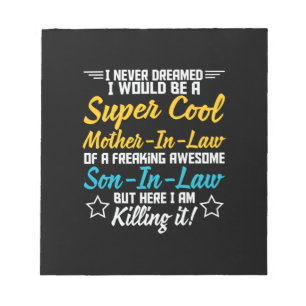 Mother Art Super Cool Mother In Law Notepad