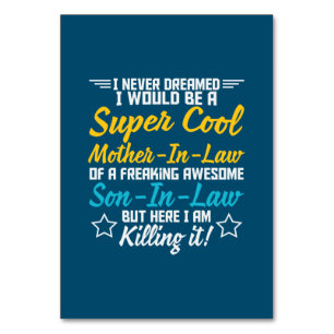 Mother Art Super Cool Mother In Law Table Number
