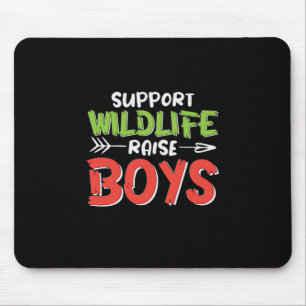 Mother Art Support Wildlife Raise Boys Mouse Pad
