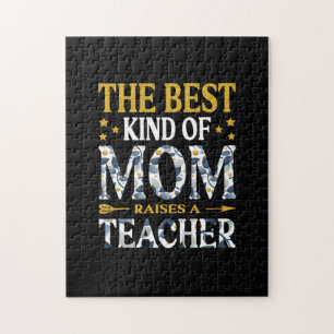 Mother Art The Best Kind Of Mum A Teacher Jigsaw Puzzle